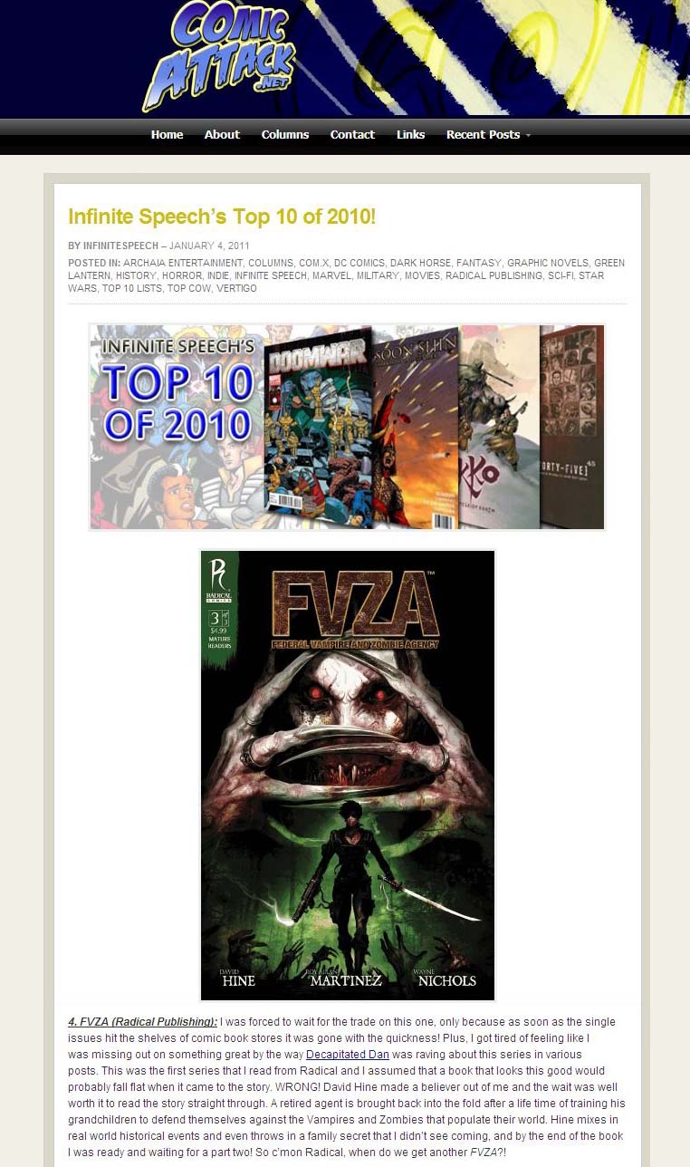 FVZA Top Ten